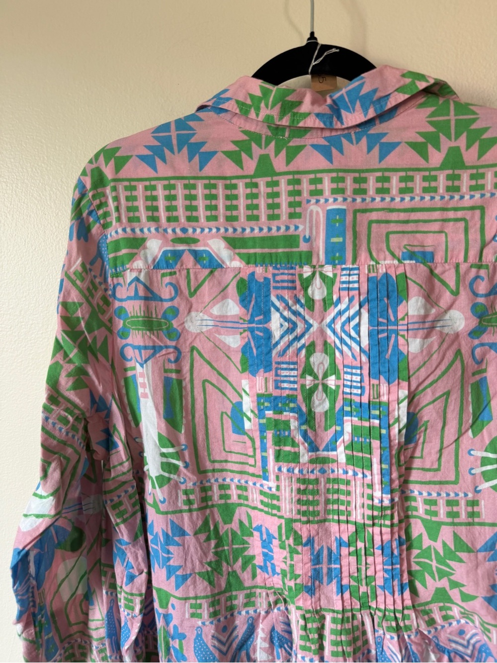 Tuckernuck: Sheridan French mallory midi dress geometric quiet luxury XL cotton - Picture 4 of 6